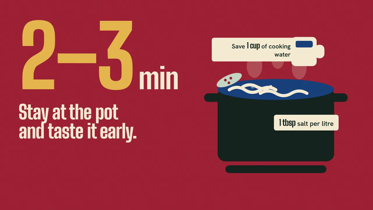 A later slide from Fresh pasta by hand.